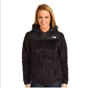 North Face black oso fleece with hood